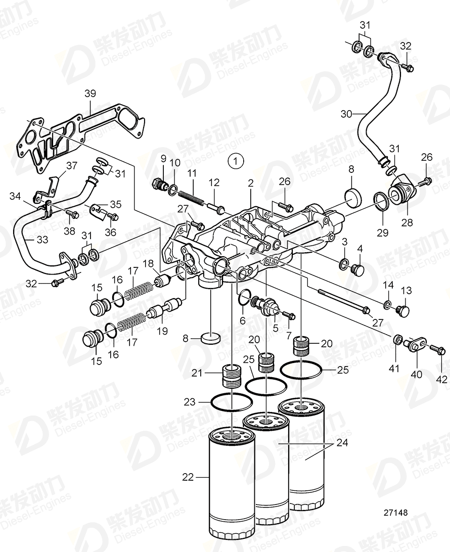 volvo penta Sealing ring 22194880 Drawing volvo penta Sealing ring 22194880 Drawing